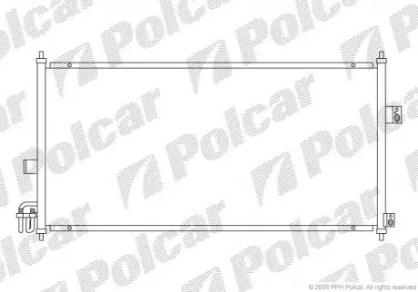 2756K8C1 Радіатор кондиціонера POLCAR підбір по vin на Brocar