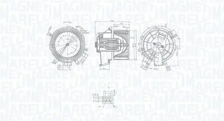MTE236AX Вентилятор салона MAGNETI MARELLI підбір по vin на Brocar