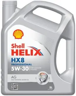 550054289 Олива двигуна 5L Shell Helix HX8 Pro AG 5W30 5L (API SP ILSAC GF 6-A ACEA A5/B5 GM dexos1-Gen2 FCA MS-13340 Ford WSS M2C946-B1) SHELL підбір по vin на Brocar