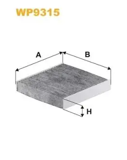WP9315 Фільтр салону вугільний WIX FILTERS підбір по vin на Brocar