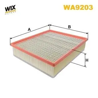 WA9203 Фільтр забору повітря WIX FILTERS підбір по vin на Brocar