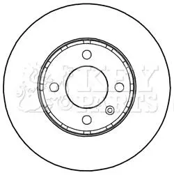 KBD5236 Гальмiвнi диски KEY PARTS підбір по vin на Brocar