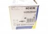 182029207 Комплект гальмівних колодок (дискових) ICER 182029-207 ICER підбір по vin на Brocar