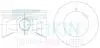 39230050 Поршни ремонт (+0.50мм) (к-кт на мотор) Isuzu/Opel Y22XE/Z22XE TEIKIN підбір по vin на Brocar