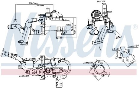 989285 Радіатор рециркуляції ВГ First Fit NISSENS подбор по vin на Brocar