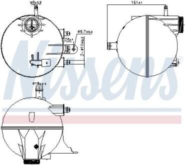 996295 Бачок компенсійний NISSENS підбір по vin на Brocar