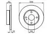 0986478252 Гальмівний диск BOSCH підбір по vin на Brocar