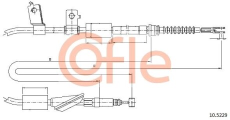 105229 Трос ручника COFLE подбор по vin на Brocar