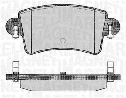 363916060365 Колодки гальмівні дискові, комплект MAGNETI MARELLI подбор по vin на Brocar