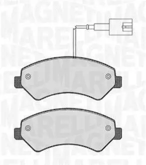 363916060190 Колодки гальмівні дискові, комплект MAGNETI MARELLI підбір по vin на Brocar