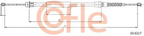 92106217 Трос, стояночная тормозная система COFLE підбір по vin на Brocar