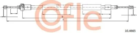 92104665 Трос, стояночная тормозная система COFLE підбір по vin на Brocar