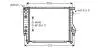 BW2099 Радиатор, охлаждения дивгателя AVA COOLING підбір по vin на Brocar