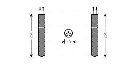 TOD415 Осушитель, кондиционер AVA COOLING підбір по vin на Brocar