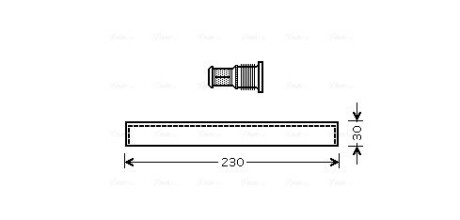 DUD061 Осушитель, кондиционер AVA COOLING підбір по vin на Brocar