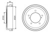 0986477236 Тормозной барабан BOSCH підбір по vin на Brocar