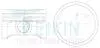 Поршни +0.50mm (к-кт на мотор) Renault D4F Kangoo, Clio 1.2 16v 70104050