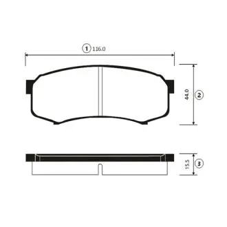GK1028 Колодки гальм Toyota Land Cruiser задн. OLD CKT-14 (вир-во CTR) CTR подбор по vin на Brocar