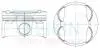Поршни +1.00mm (к-кт на мотор) Toyota 2AR-FE Camry, Lexus ES 46693100