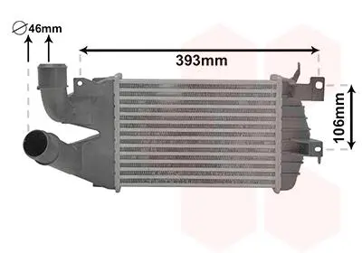 37004584 Інтеркулер OPEL ASTRA H/ OPEL ZAFIRA B (вир-во Van Wezel) VAN WEZEL подбор по vin на Brocar