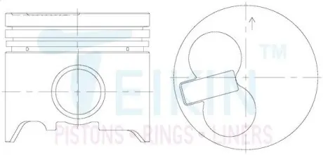 46278100 Поршни ремонт (+1.00мм) (к-кт на мотор) Toyota 2C-T TEIKIN підбір по vin на Brocar