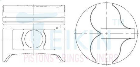 44263050 Поршни ремонт +0.50mm(к-кт на мотор) LD20-II TEIKIN підбір по vin на Brocar