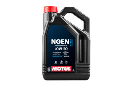 111902 Масло 0W20 NGEN HYBRID (4L) MOTUL подбор по vin на Brocar