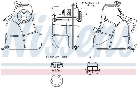 996308 Бачок компенсаційний First Fit NISSENS подбор по vin на Brocar