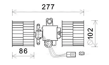 SA8022 Компресор салону AVA COOLING підбір по vin на Brocar