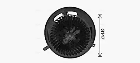 BW8454 Вентилятор салона AVA COOLING подбор по vin на Brocar