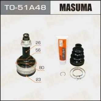TO51A48 ШРУС 23x56x26х48 PEUGEOT 2008 1.6 HDi (13-18), PEUGEOT 208 (12-17), CITROEN DS3 MASUMA підбір по vin на Brocar
