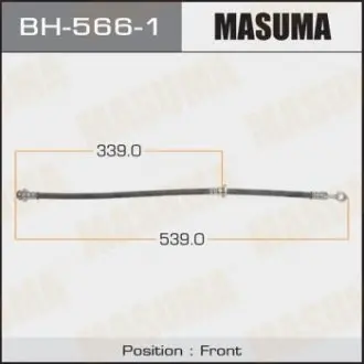 BH5661 Шланг тормозной передн GRAND VITARA (BH5661) MASUMA MASUMA підбір по vin на Brocar