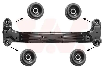 8257629 Підрамник задній HYUNDAI TUCSON тільки 2WD (вир-во Van Wezel) VAN WEZEL підбір по vin на Brocar