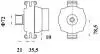 MG798 Генератор 28V 110A, SCANIAP, G, R, T - series (вир-во MAHLE) MAHLE / KNECHT підбір по vin на Brocar