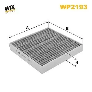 WP2193 Повітряний фільтр салона WIX FILTERS підбір по vin на Brocar
