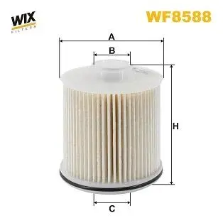 WF8588 Фільтр паливний WIX FILTERS підбір по vin на Brocar