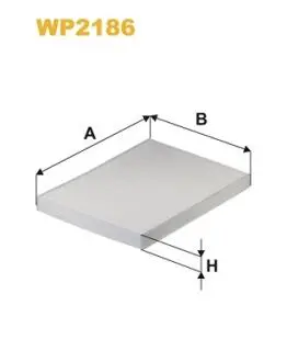 WP2186 Фільтр салону WIX FILTERS подбор по vin на Brocar