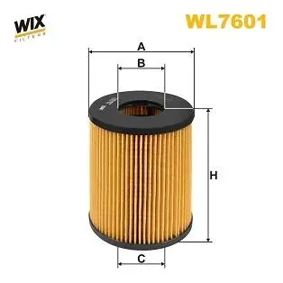 WL7601 Фільтр оливи WIX FILTERS подбор по vin на Brocar