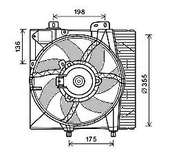 PE7550 Вентилятор AVA COOLING подбор по vin на Brocar