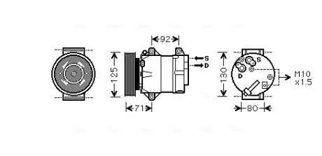 RTAK103 Компресор AVA COOLING подбор по vin на Brocar