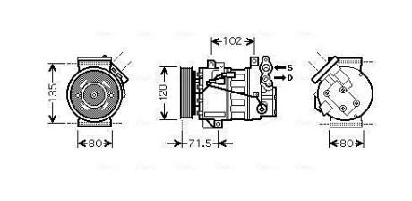 RTAK393 Компресор AVA COOLING підбір по vin на Brocar