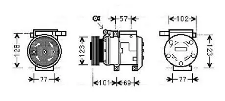 KAAK146 Компресор AVA COOLING підбір по vin на Brocar
