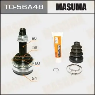 TO56A48 ШРУС 24x56x26x48 TOYOTA CAMRY ACV30. 2001-2006TOYOTA AVENSIS (03-08), TOYOTA CAM MASUMA підбір по vin на Brocar
