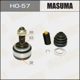 HO57 ШРУС 32x63x28 HONDA CR-V III (04-12)/HONDA CIVIC VIII (06-11) (HO57) MASUMA MASUMA підбір по vin на Brocar
