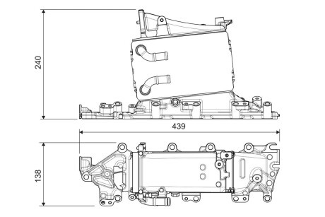 822935 Радіатор наддуву VALEO підбір по vin на Brocar