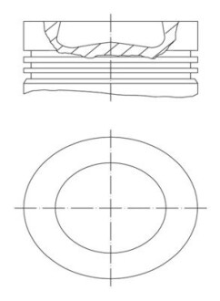 028PI00155001 Поршень MAHLE / KNECHT підбір по vin на Brocar