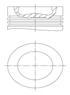 028PI00155001 Поршень MAHLE / KNECHT підбір по vin на Brocar