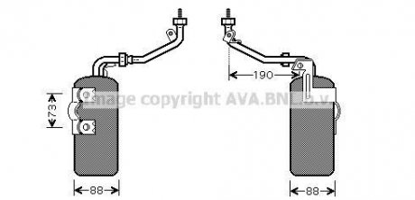 FDD387 Осушувач, Система кондиціонування повітря AVA COOLING подбор по vin на Brocar
