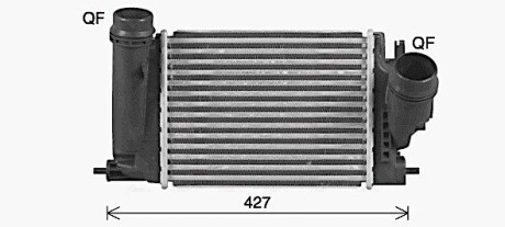 DN4469 Охолоджувач наддувального повітря AVA COOLING підбір по vin на Brocar