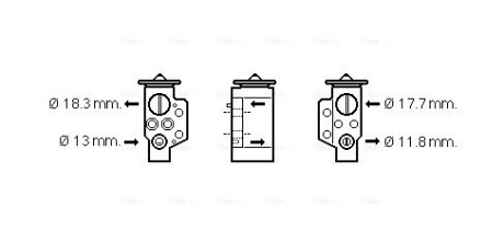 VN1311 Розширювальний клапан AVA COOLING підбір по vin на Brocar